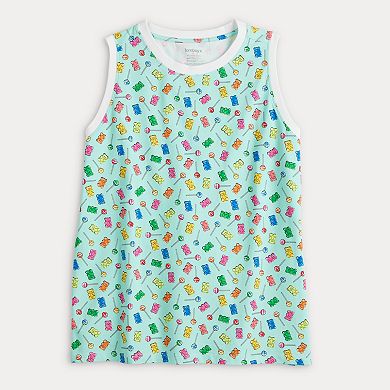 TomboyX Beary Sweet Signature Soft Cotton-Blend Jersey Muscle Tank