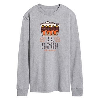 Men's Friends It Tastes Like Feet Long Sleeve Graphic Tee