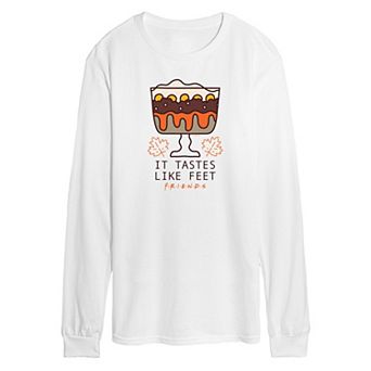 Men's Friends It Tastes Like Feet Long Sleeve Graphic Tee