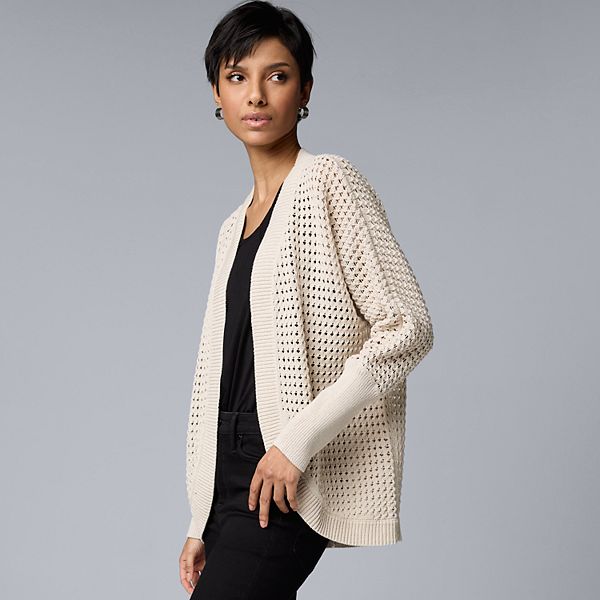 【SimplyVera VERA WANG】スパンコール装飾付きカーディガン SimplyVera VERA WANG】スパンコール装飾付きカーディガン