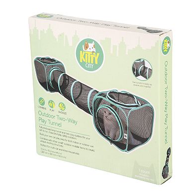 Kitty City Outdoor Two-Way Play Tunnel