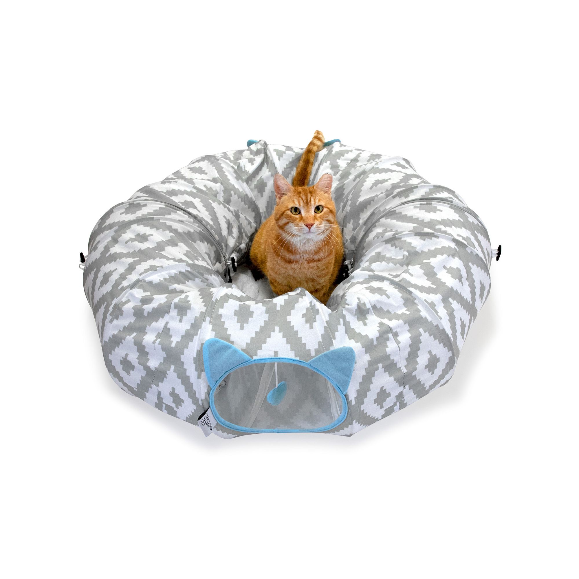 Kitty City Tunnel Cat Bed, Multi