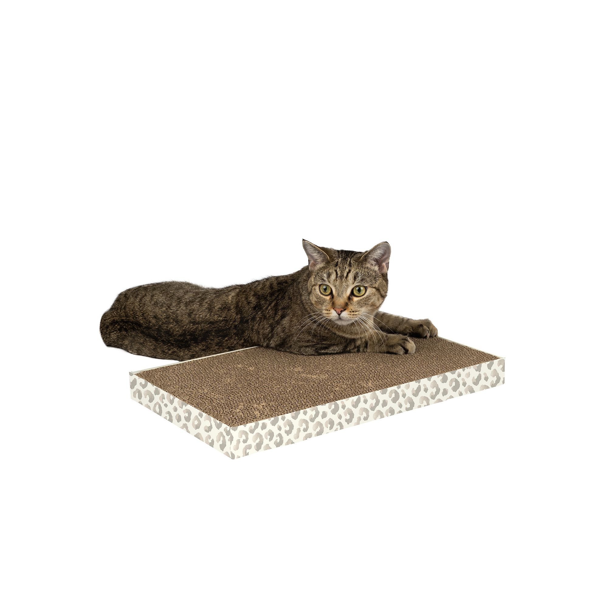Kitty City Paw Print Scratcher, Cheetah