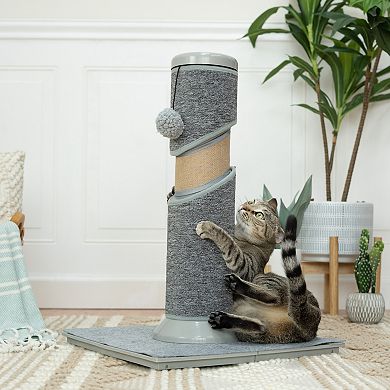 Kitty City Gray Tremendous Twist Scratching Post