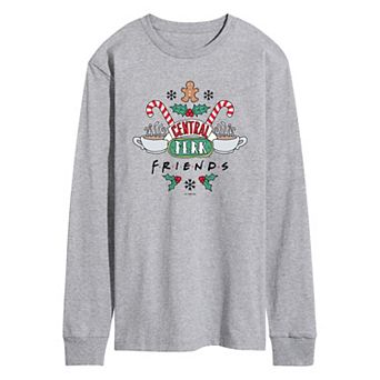 Men's Friends Holiday Central Perk Long Sleeve Graphic Tee