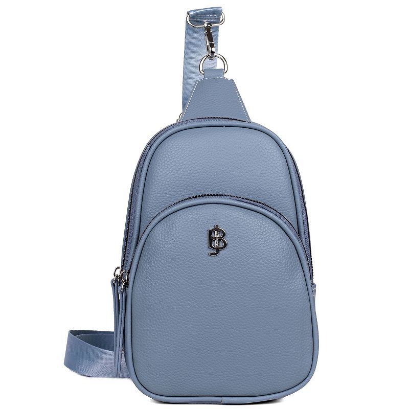 Julia Buxton Vegan Leather Sling Bag, Blue