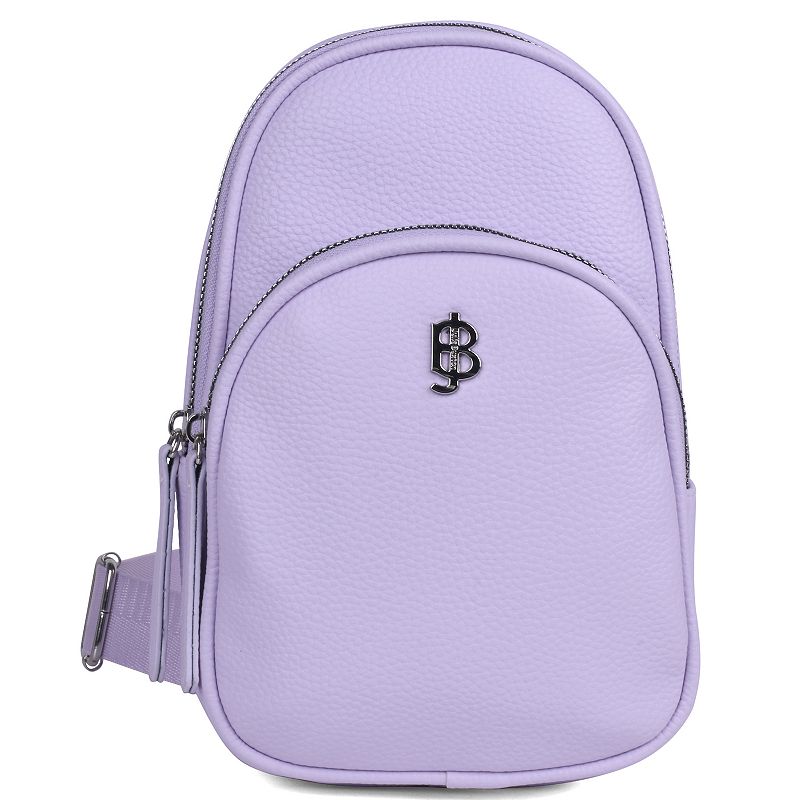 Julia Buxton Vegan Leather Sling Bag, Purple