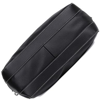 Julia Buxton Pebble Leather RFID-Blocking Hobo Bag