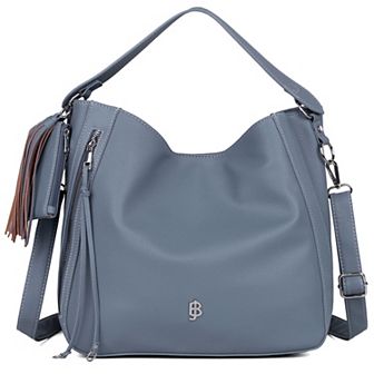 Julia Buxton Pebble Leather RFID-Blocking Hobo Bag
