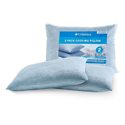 Columbia 2 Pack Cooling Pillow – Set of 2 Standard/Queen Pillows