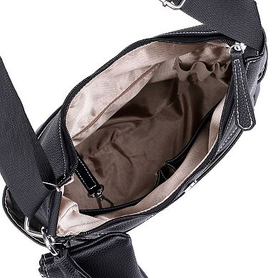 Julia Buxton Pebble Vegan Leather Hobo Bag