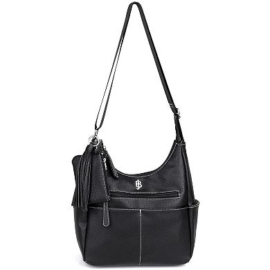 Julia Buxton Pebble Vegan Leather Hobo Bag