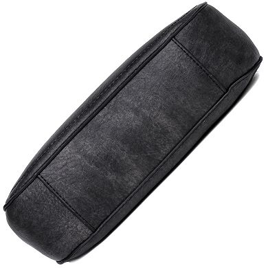Julia Buxton Whip Stitch Leather RFID-Blocking Crossbody Bag