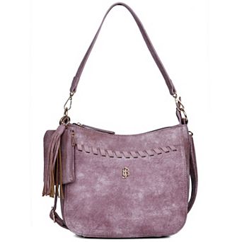 Julia Buxton Whip Stitch Leather RFID-Blocking Crossbody Bag