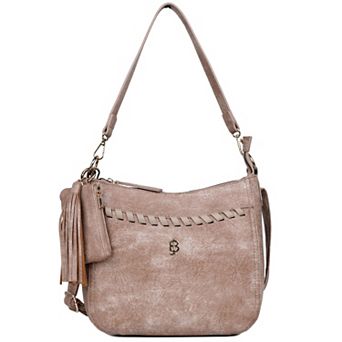Julia Buxton Whip Stitch Leather RFID-Blocking Crossbody Bag