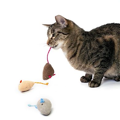 Kitty City Multi-Colored Mice 3-Pack Plush Toys