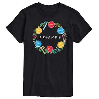 Men's Friends Logo Wreath Graphic Tee