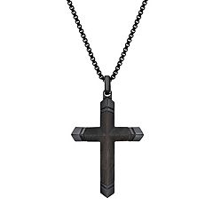 Kohls mens gold hot sale cross necklace