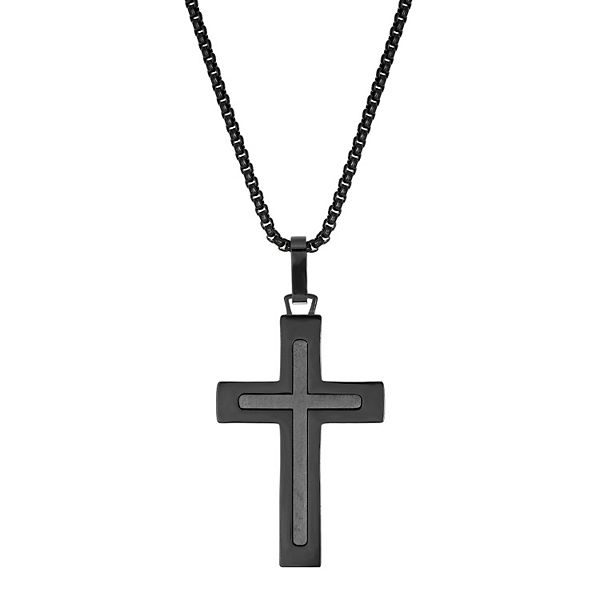 LYNX Stainless Steel Cross Men's Pendant