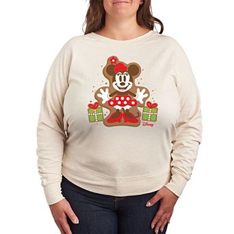 Disney's Minnie Mouse Plus Size Cookie French Terry Long Sleeve Tee