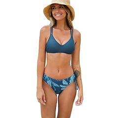 Women's CUPSHE Twist Swim Top & High-Waist Bottoms Bikini Set