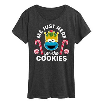 Women's Sesame Street Just Here For The Cookies Graphic Tee