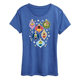 Women's Sesame Street Ornaments Graphic Tee