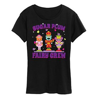 Women's Sesame Street Sugar Plum Crew Graphic Tee