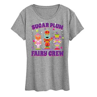 Women's Sesame Street Sugar Plum Crew Graphic Tee