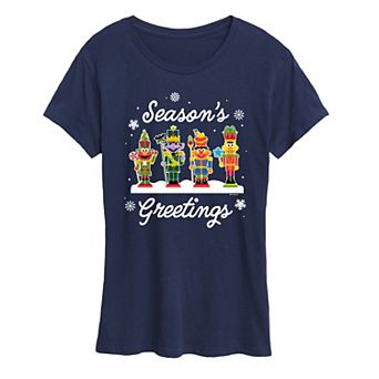Women's Sesame Street Season's Greetings Graphic Tee