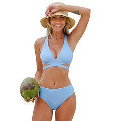 Womens Blue Swimsuit Sets - Swimsuits, Clothing