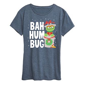 Women's Sesame Street Oscar Bah Humbug Graphic Tee