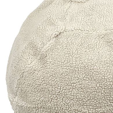 Sherpa Puff Ball Dog Bed