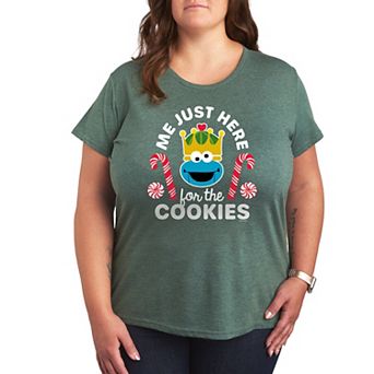 Plus Sesame Street Just Here Cookies Graphic Tee