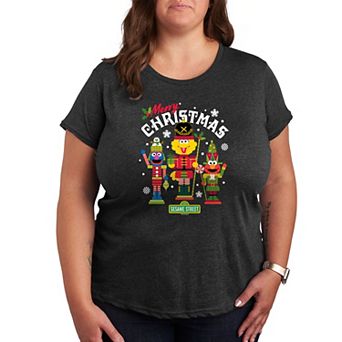 Plus Sesame Street Merry Christmas Graphic Tee