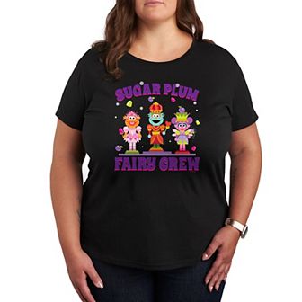 Plus Sesame Street Sugar Plum Crew Graphic Tee
