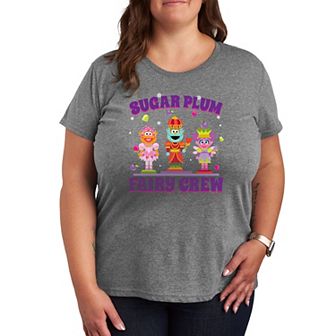 Plus Sesame Street Sugar Plum Crew Graphic Tee