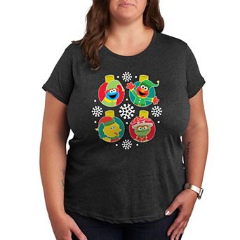 Plus Sesame Street Ornament Grid Graphic Tee