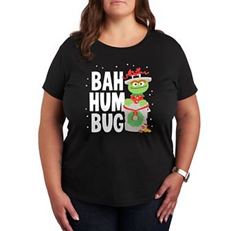 Plus Sesame Street Oscar Bah Humbug Graphic Tee
