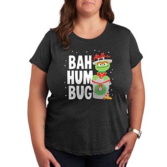 Plus Sesame Street Oscar Bah Humbug Graphic Tee