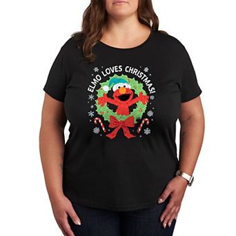 Plus Sesame Street Elmo Christmas Graphic Tee