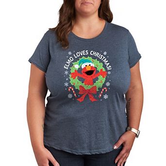 Plus Sesame Street Elmo Christmas Graphic Tee