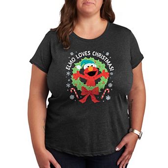 Plus Sesame Street Elmo Christmas Graphic Tee