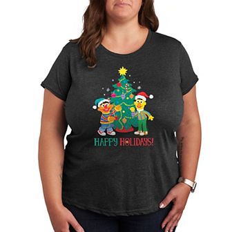 Plus Sesame Street Happy Holidays Graphic Tee