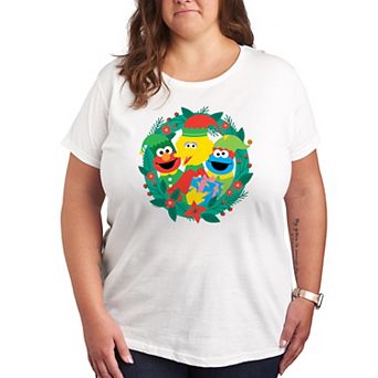 Plus Sesame Street Wreath Graphic Tee