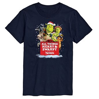 Men's Shrek All Things Merry And Swampy Graphic Tee