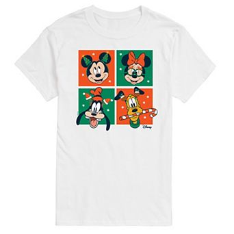 Disney's Mickey Mouse & Friends Men's Christmas Grid Graphic Tee