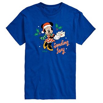 Disney's Minnie Mouse Men's Sending Joy Graphic Tee