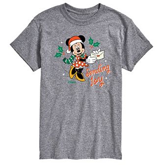 Disney's Minnie Mouse Men's Sending Joy Graphic Tee