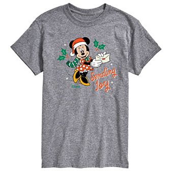 Disney's Minnie Mouse Men's Sending Joy Graphic Tee